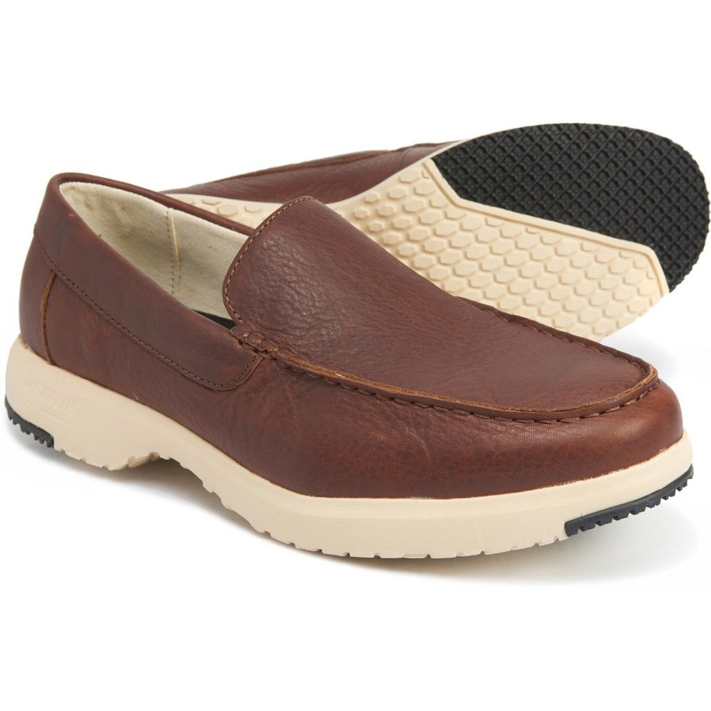 Baffin NIB Rust Leather Kauai Slip-On Loafers